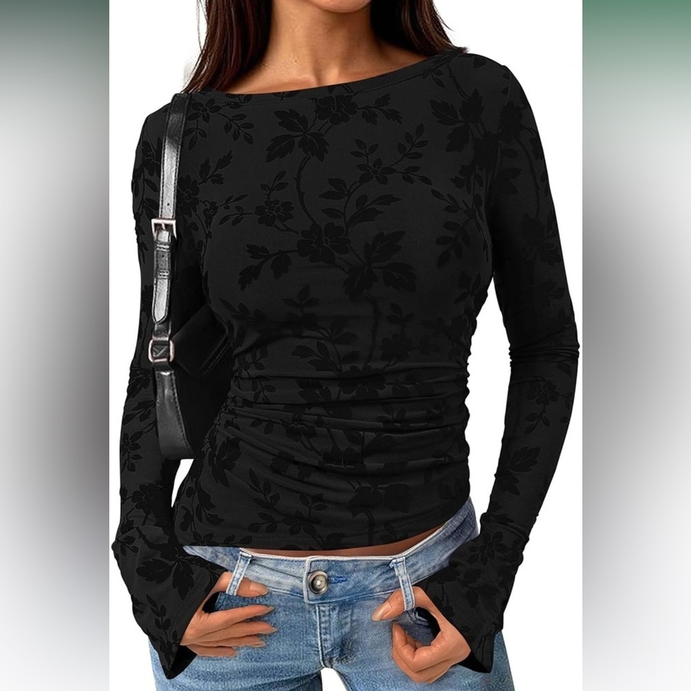 🆕Floral Long Sleeve Top - Picture 1 of 2